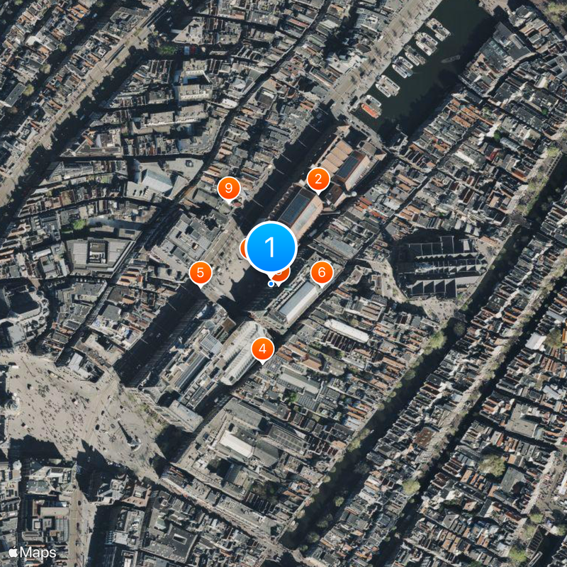 Euronext Amsterdão Mapa