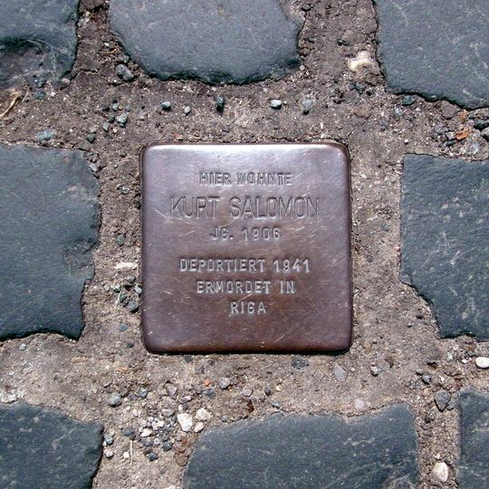 Stolperstein en memoria de Kurt Salomon
