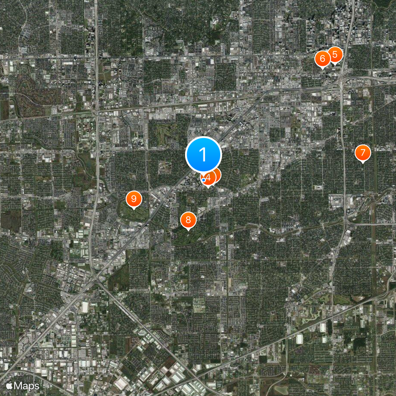 Houston Christian University Map
