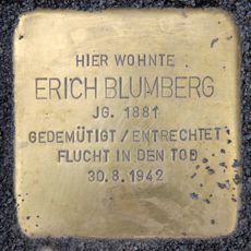 Stolperstein en memoria de Erich Blumberg