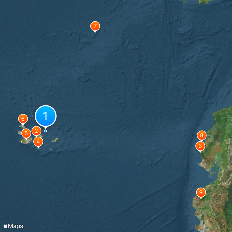 Galápagos National Park Map