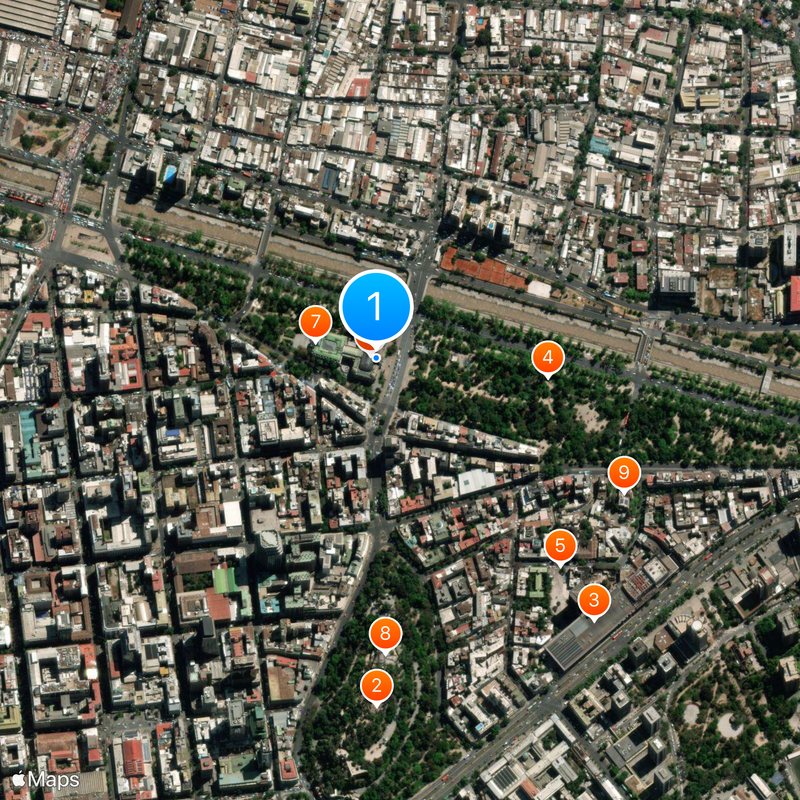 Chilean National Museum of Fine Arts Mapa