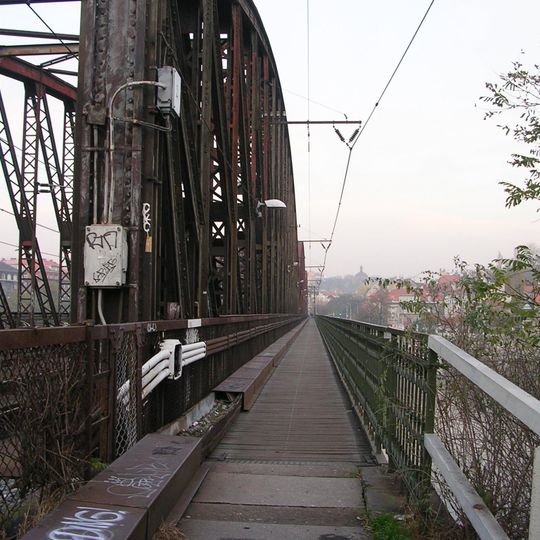 South footbridge of the Vyšehrad railway bridge
