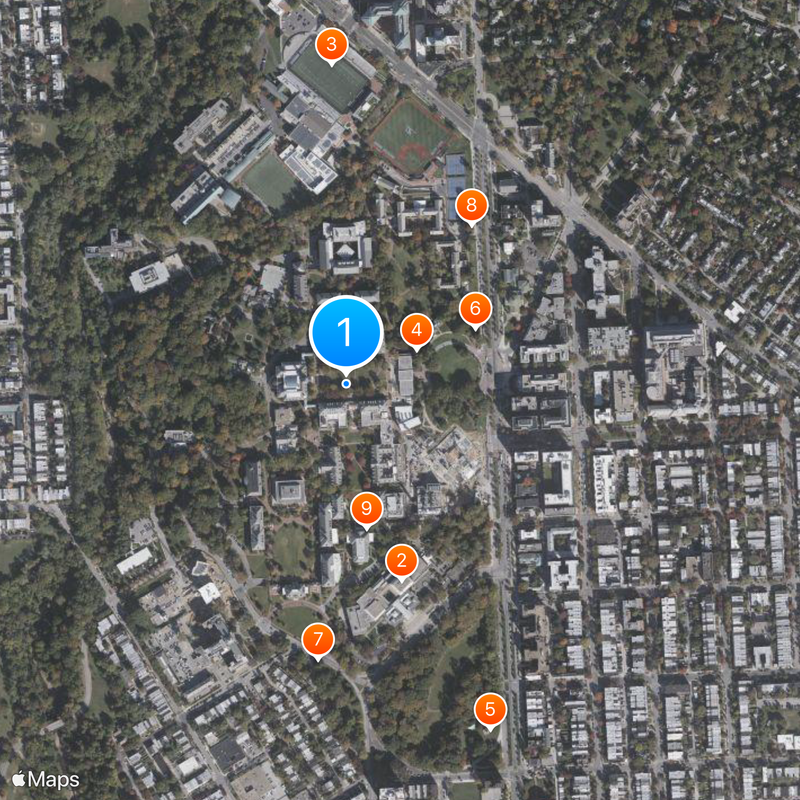 Johns Hopkins University Map