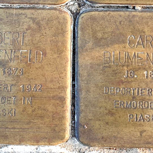 Stolperstein em memória de Albert Blumenfeld