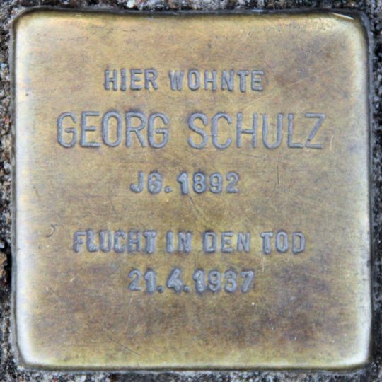 Stolperstein en memoria de Hans Georg Oskar Schulz