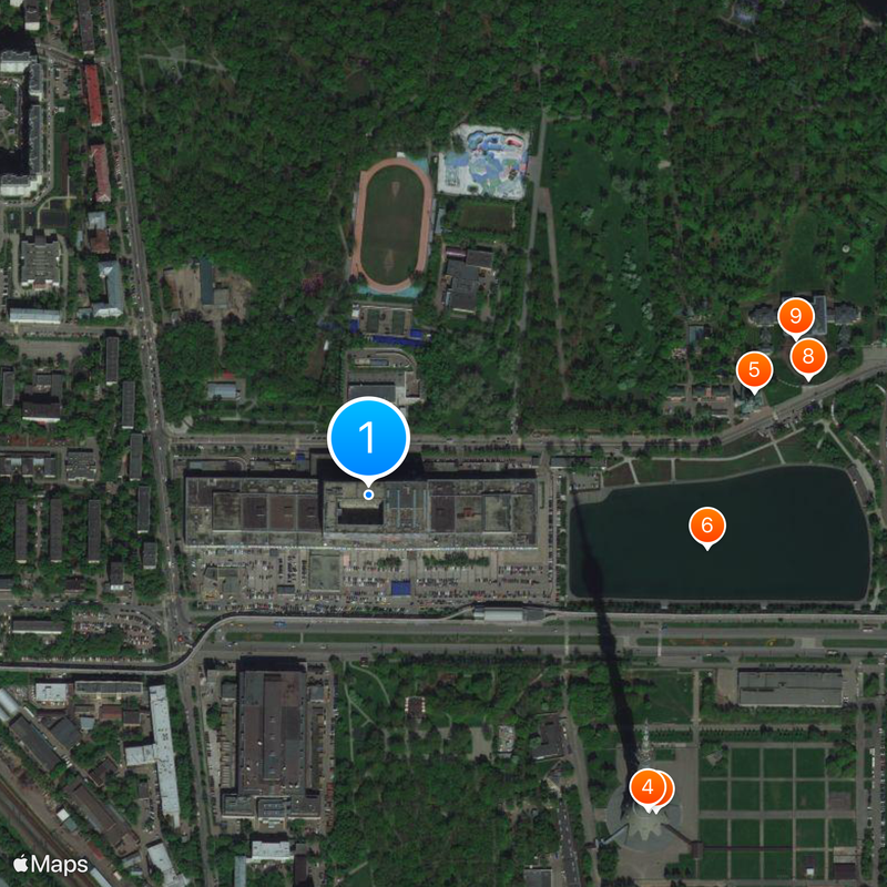 Ostankino Technical Center Map