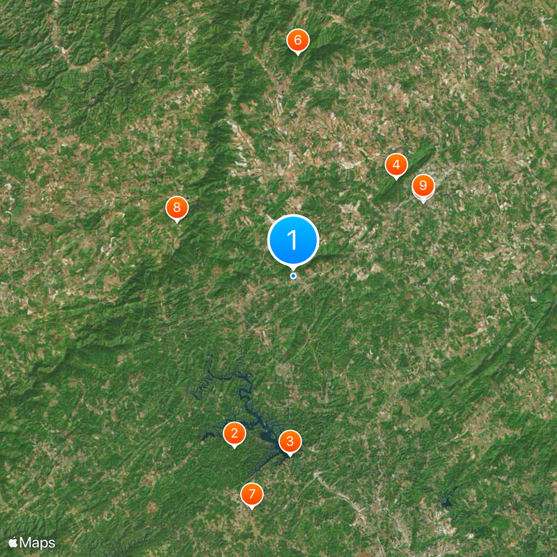 Ferrum College Mappa