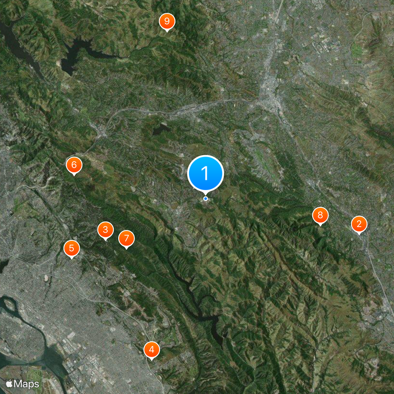 Saint Mary's College of California Map