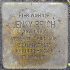 Stolperstein dedicated to Jenny Reich