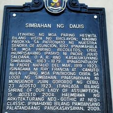 Church of Dauis historical marker