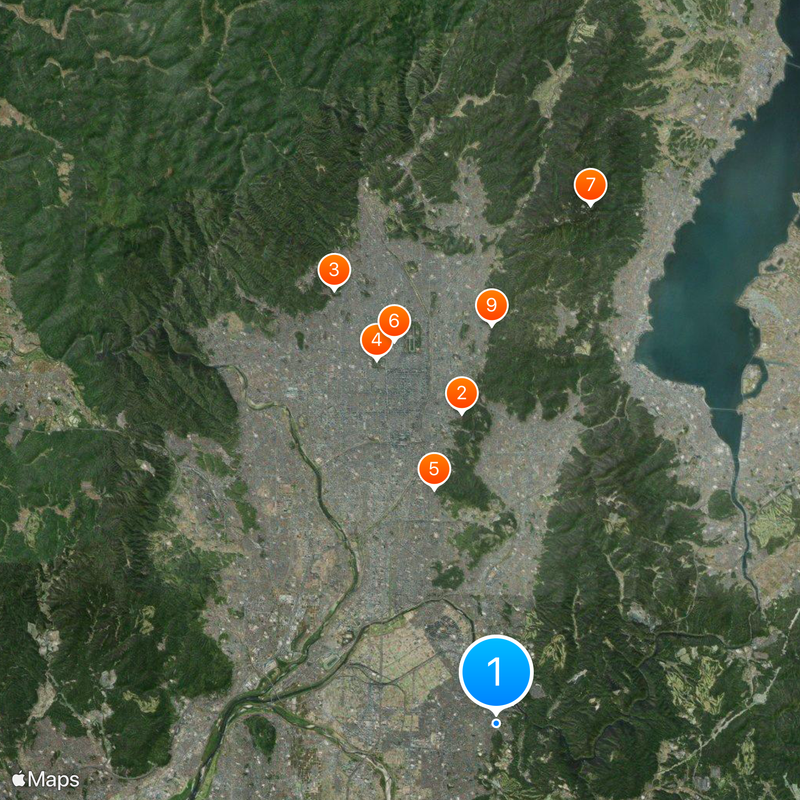 Yamashiro Province Map