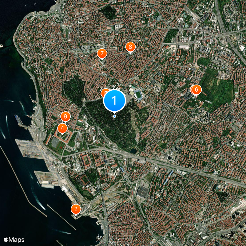 Karacaahmet Cemetery Mapa