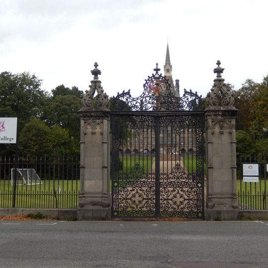 Edinburgh, Carrington Road, Fettes College, South Gates And Railings