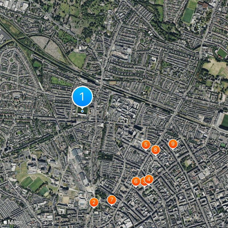 Dalymount Park Map