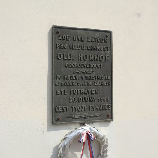 Pamětní deska Oldřicha Hornofa