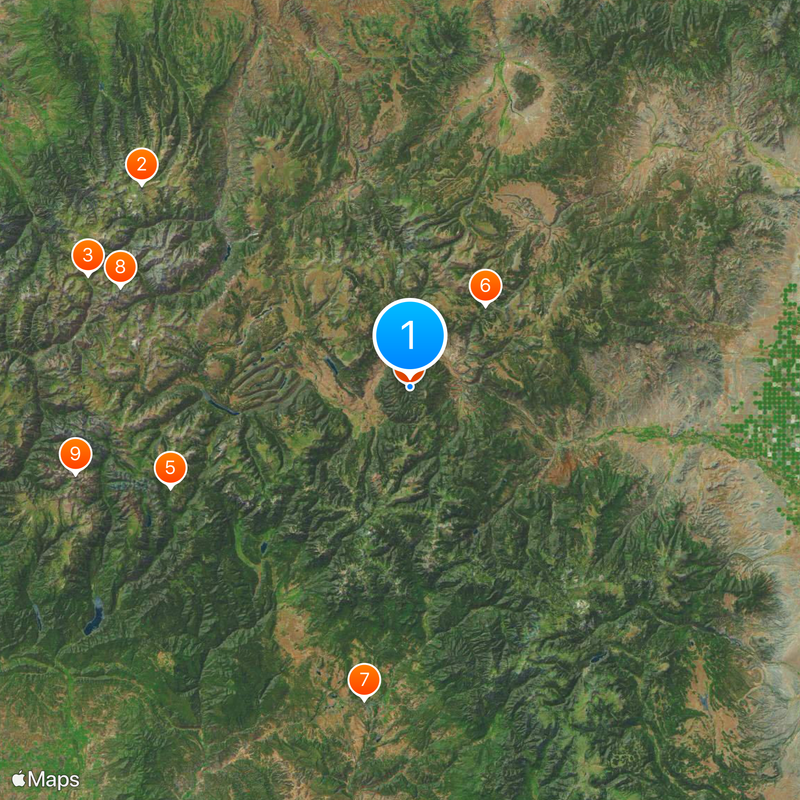 La Garita Caldera Map