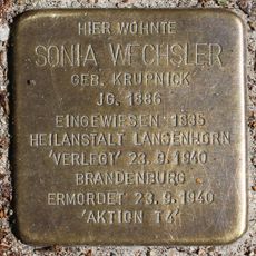 Stolperstein dedicated to Sonia Wechsler