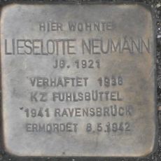 Stolperstein à la mémoire de Lieselotte Neumann