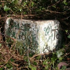 Milestone, Great Wurs Copse; 150m W entrance Compton Mills