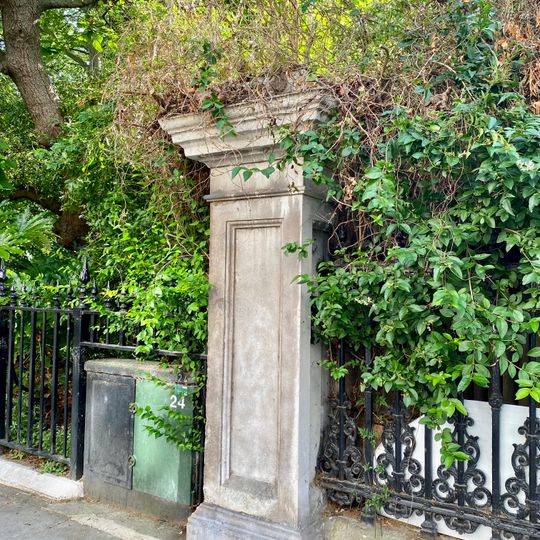 Corner Pier In North East Corner Of Central Garden