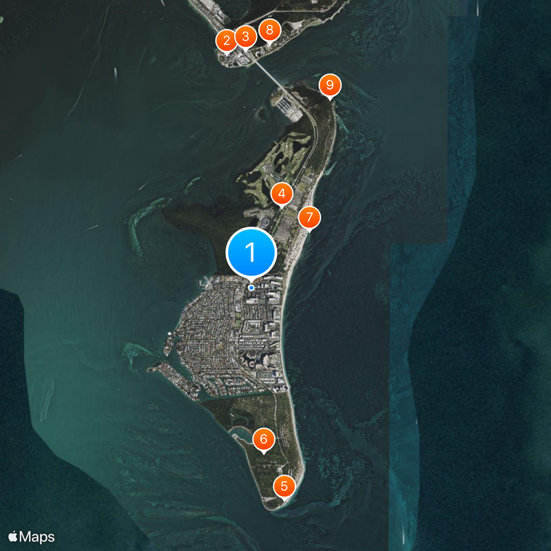 Key Biscayne Map