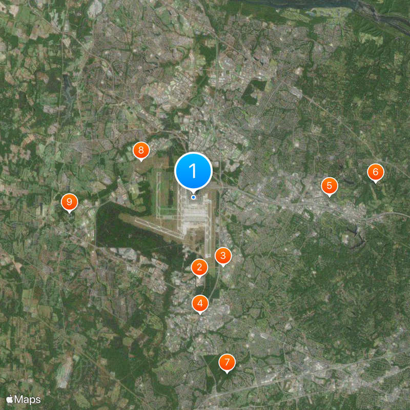 Washington Dulles International Airport Station Map