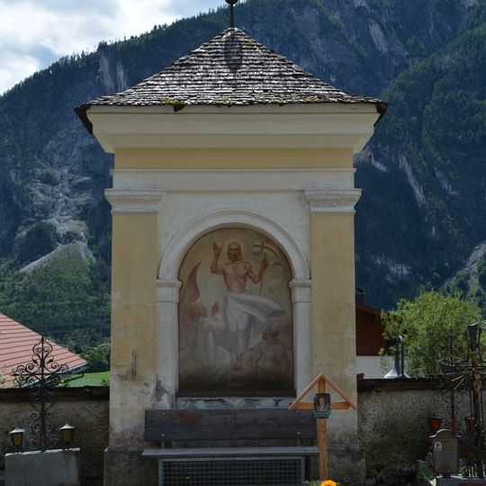 Nischenbildstock mit Fresko Auferstehung