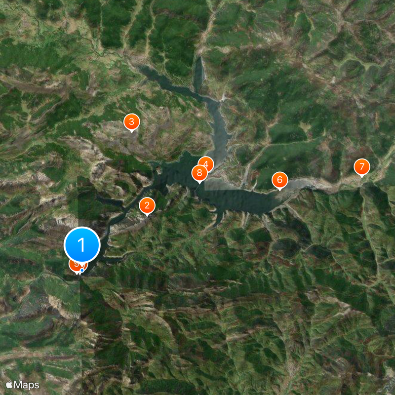 Riaño Reservoir Map