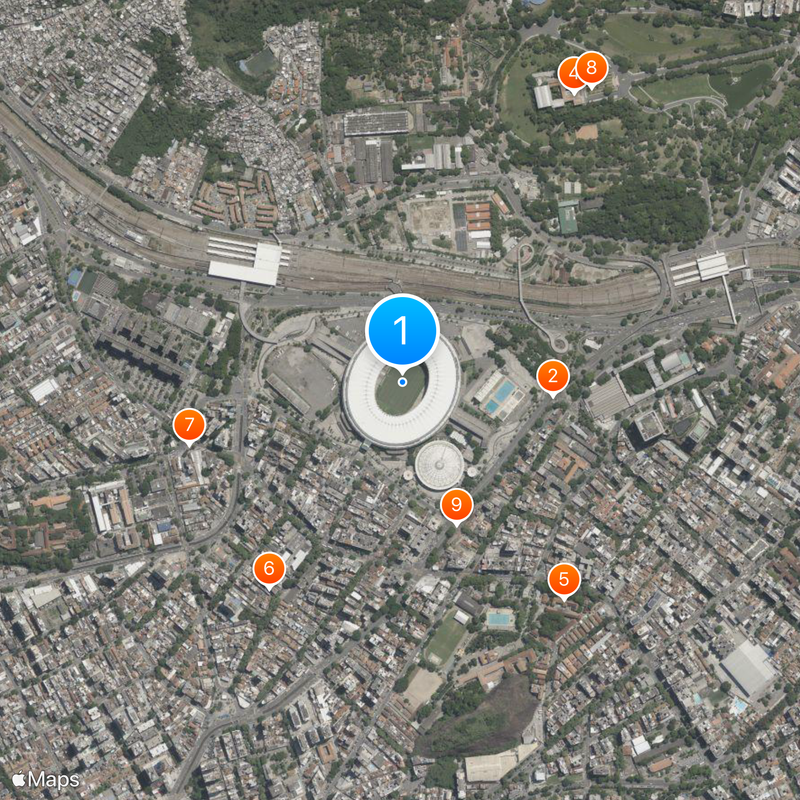 Maracanã Stadium Map