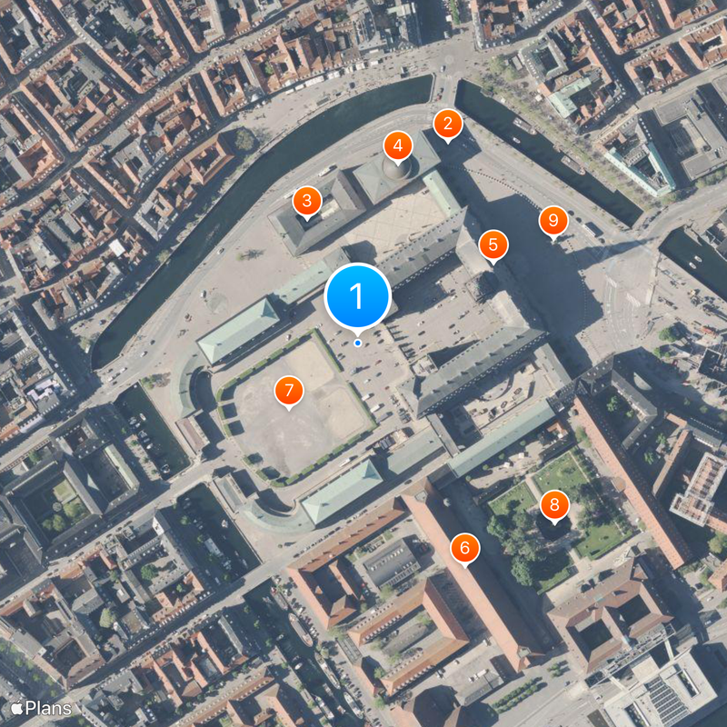 Schloss Christiansborg Karte