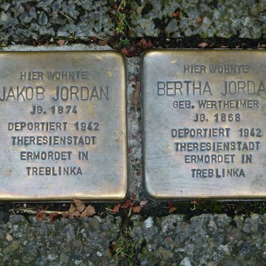 Stolperstein em memória de Jakob Jordan