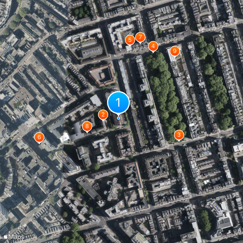 Sylvia Young Theatre School Map