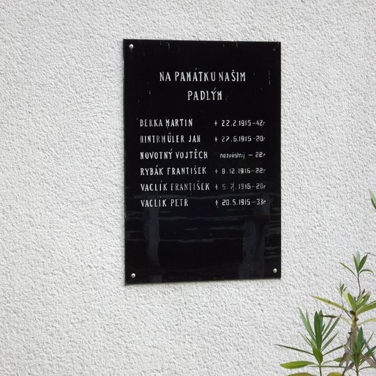 Pamětní deska na padlé
