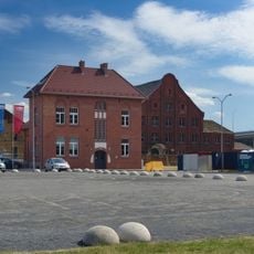 Hala uboju bydła, ob. budynek magazynowo-warsztatowy