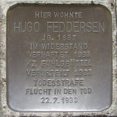 Stolperstein für Hugo Feddersen