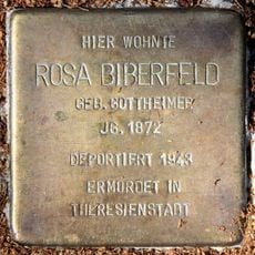 Stolperstein en memoria de Rosa Biberfeld