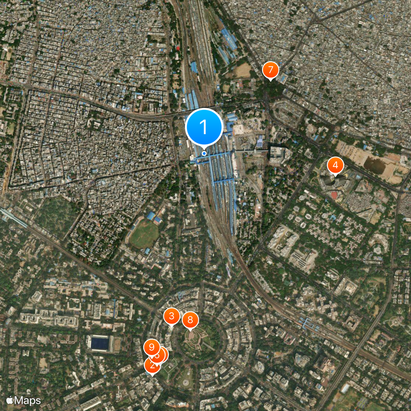 New Delhi railway station Map