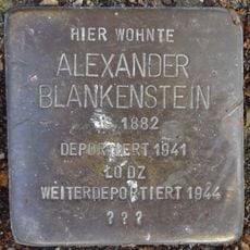 Stolperstein en memoria de Alexander Blankenstein