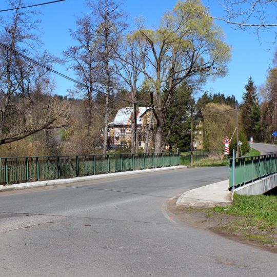 Most silnice II/210 přes Teplou v Poutnově