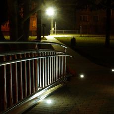 Lávka přes Pštinu v parku v Třebomi