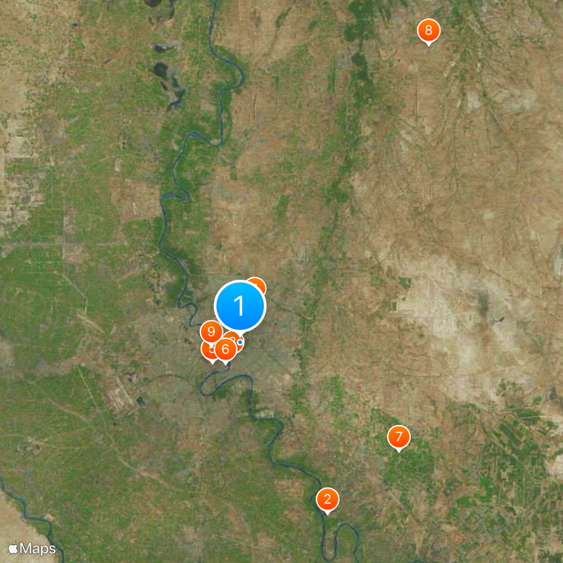 Gouvernorat Bagdad Karte