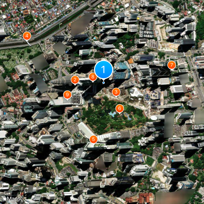 Four Seasons Place Kuala Lumpur Mapa