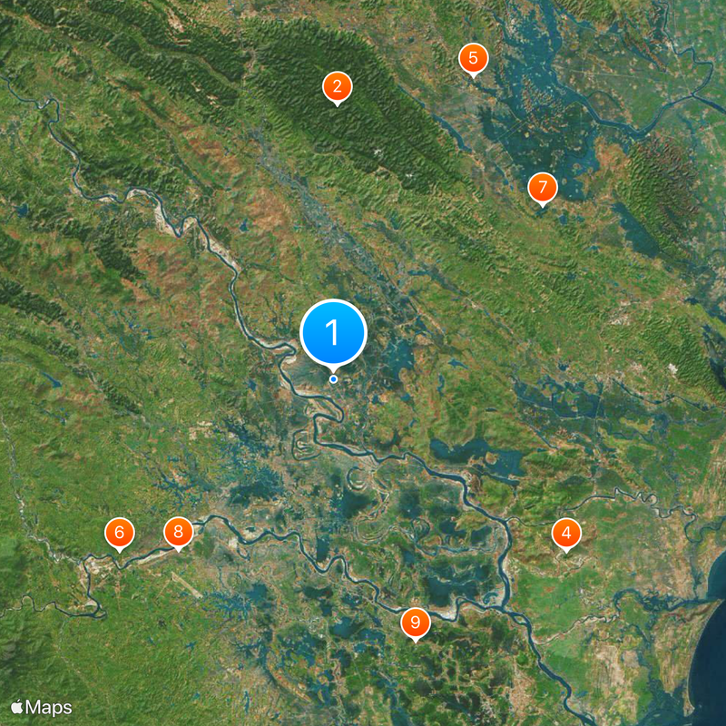 Zitadelle der Hồ-Dynastie Karte