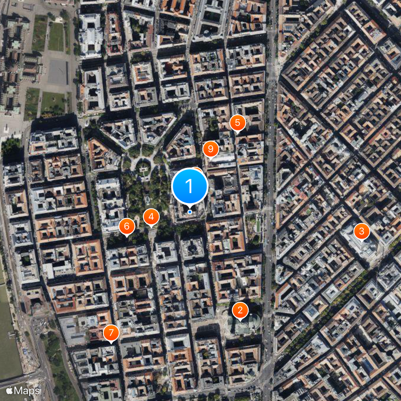 Hungarian National Bank Map