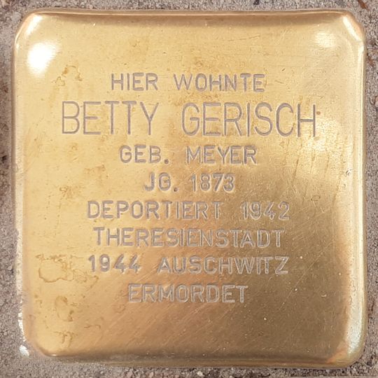 Stolperstein en memoria de Betty Gerisch