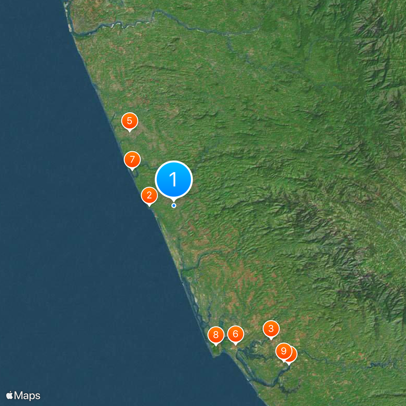 Central University of Kerala Map