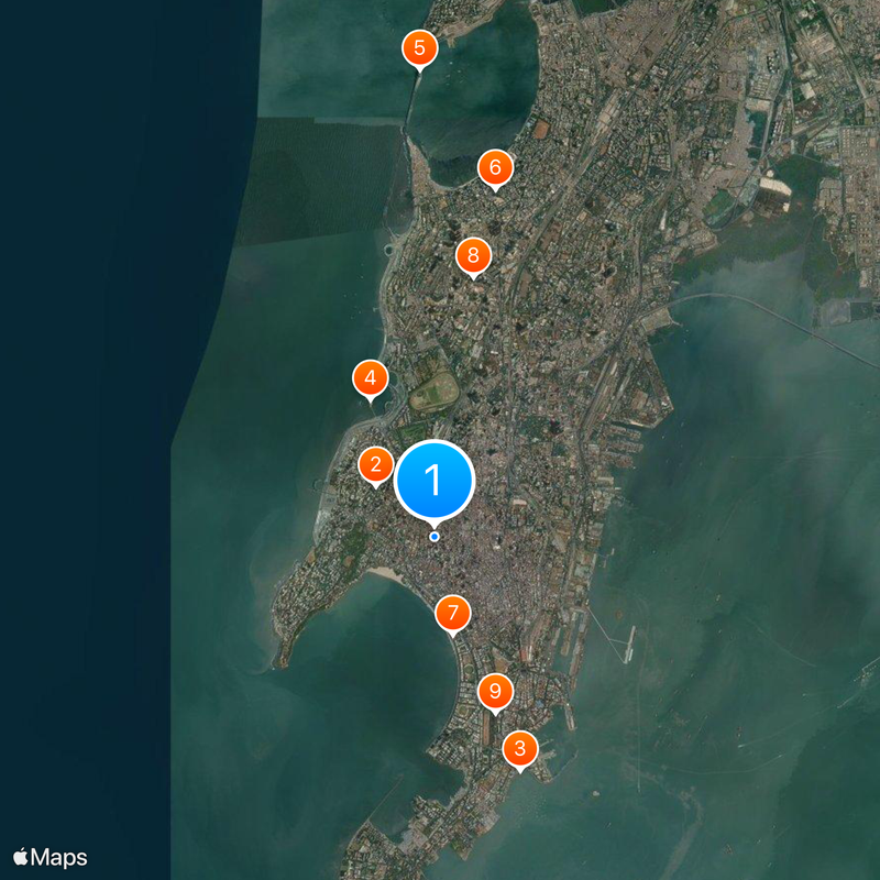 Distretto di Mumbai City Mappa