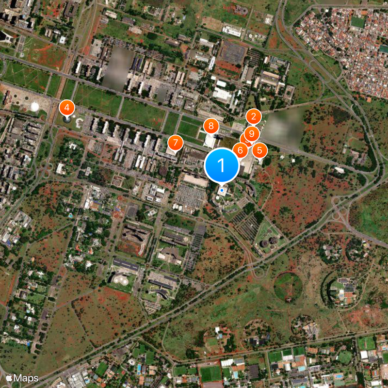 Federal Court of Accounts of Brazil Map