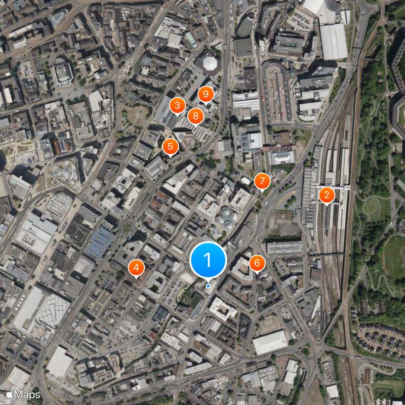 BBC Radio Sheffield Map